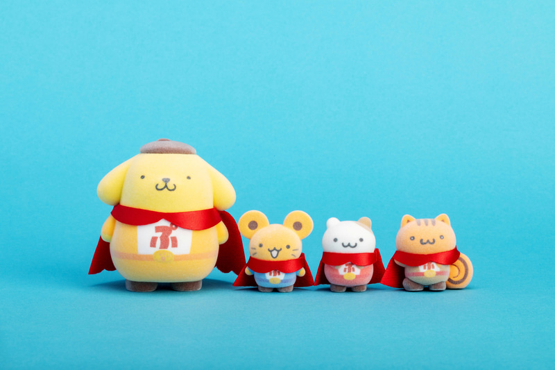 ポムポムプリン30周年、仲間3人とヒーローに。「ポムポムヒーロー