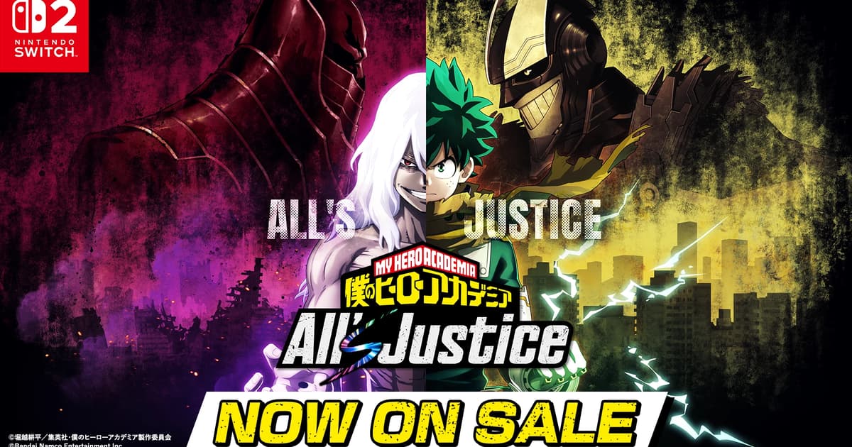 新品ケース交換済　 HERO 第1+第2シリーズ+劇場版2作+特別編SP 全15 僕のヒーローアカデミア All's Justice」Switch 2版が発売 | RAW JAPAN