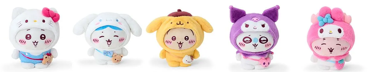 Chiikawa × Sanrio Characters Plush Toys
