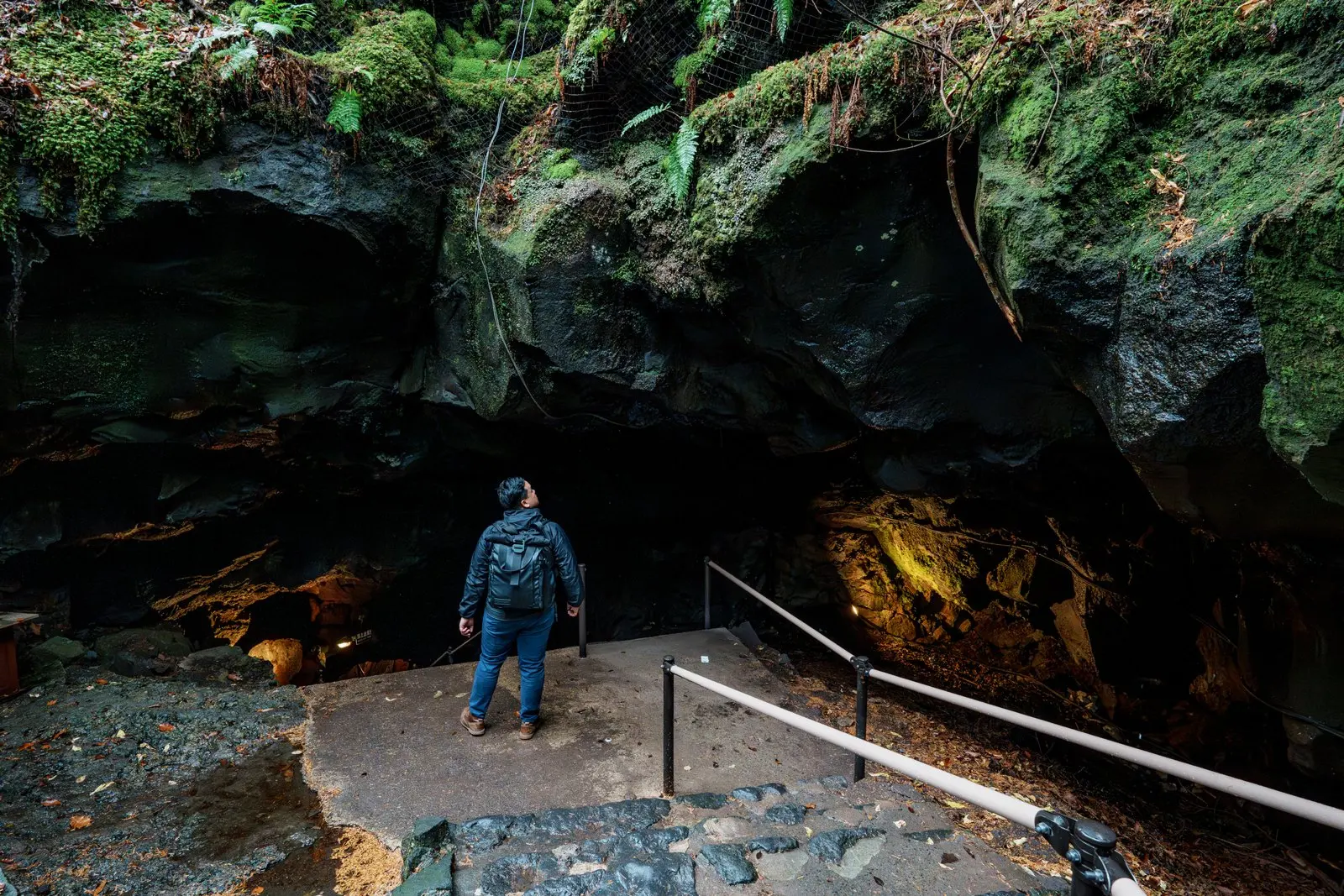 The entrance of the Fugaku Wind Cave