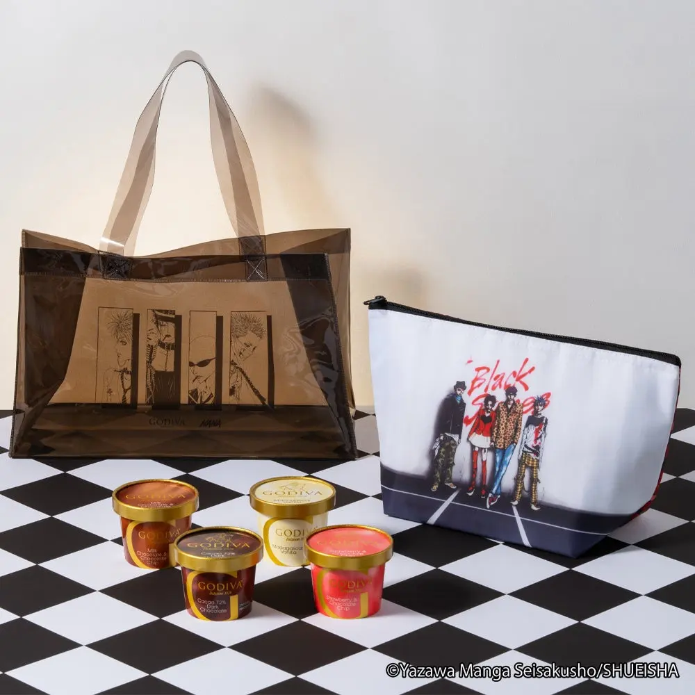 Cup ice cream set with cooler pouch & tote bag